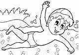 Swimmer Coloring Pages Print sketch template