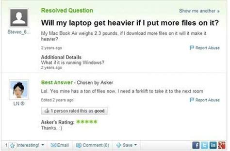 65 Ridiculously Silly Yahoo Questions And Answers