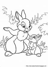 Bunnies Disney Coloring Pages Kids sketch template