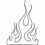 Feuer Zeichnen Flammen Umriss sketch template