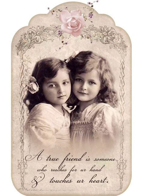 Vintage Girls Friendship Digital Collage P1022 Free For