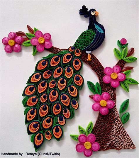 Quilled Peacock