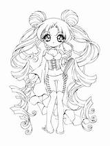 Coloring Cute Pages Girl Print Anime Getdrawings sketch template