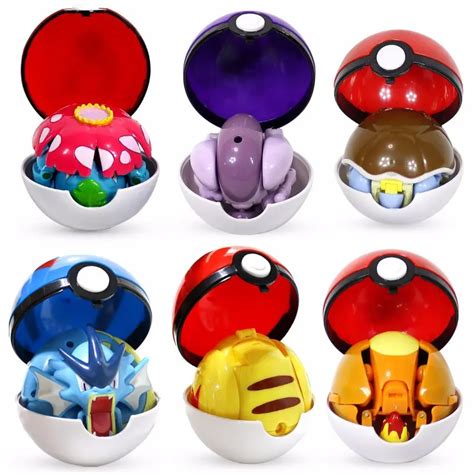 Buy Pokemon Different Pokemons Set With Pokeballs 5 Variants