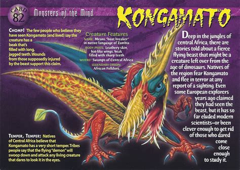 kongamato weird  wild creatures wiki fandom powered  wikia