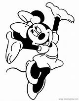 Minnie Mouse Coloring Pages Color Competitive Disneyclips Large Misc Cheering Template Neo sketch template