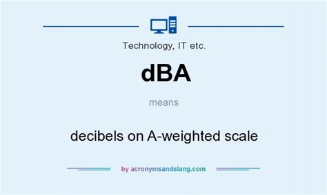 dba decibels   weighted scale  technology    acronymsandslangcom