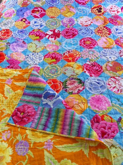 kaffe fassett pastel floral snowball quilt quilts colorful quilts quilt patterns