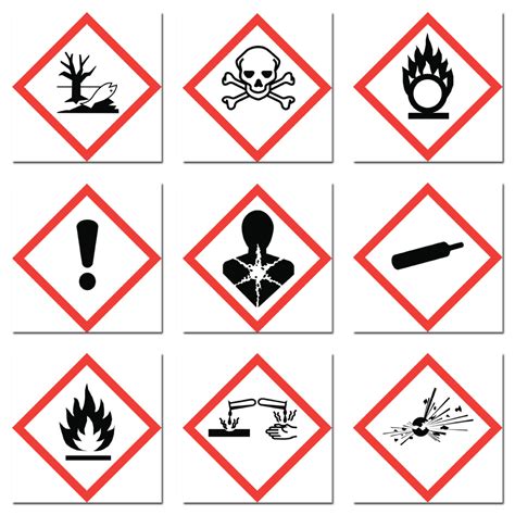 chemical hazard symbols  labels chemical labels uk