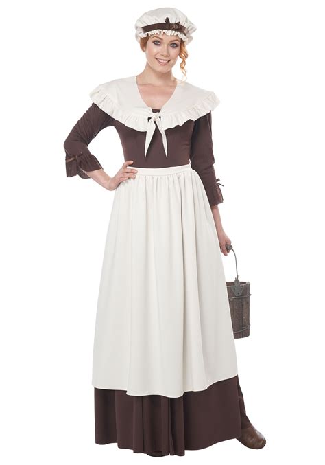 womens colonial village costume