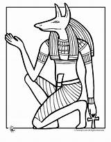 Egyptian Coloring God Anubis Kids Printer Send Button Special Print Only Use Click sketch template
