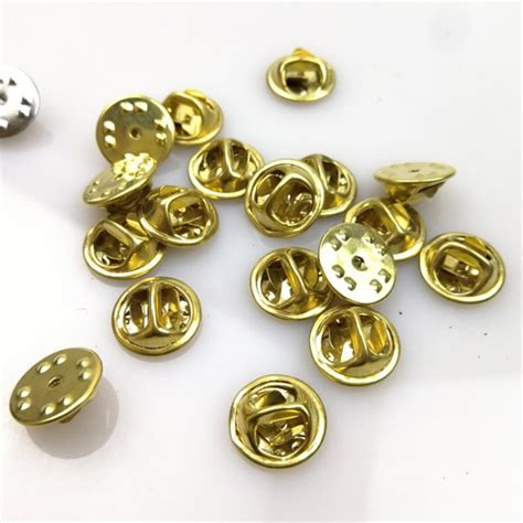 10~100pcs Metal Butterfly Clutch Badge Insignia Clutches Pin Backs