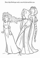 Coloring Pages Merida Brave Kids Creative Printable Albanysinsanity sketch template