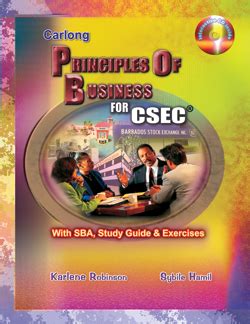 carlong principles  business  csec  sba study guide