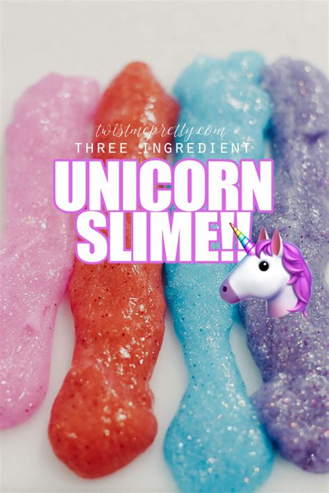 unicorn slime twist  pretty