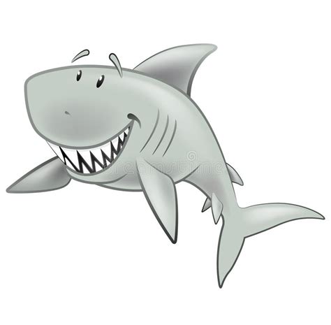 Cute Shark Character Stock Vector Illustration Of Scary