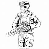 Xcolorings Kopale Mw3 Shooter Person Gun sketch template