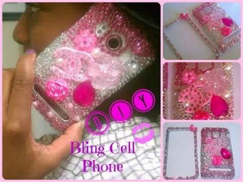 diy pink bling cell phone case super easy youtube