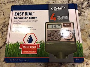 brand  orbit  station easy dial sprinkler timer model  ebay
