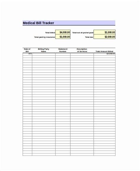 monthly bill tracker excel unique excel bill template   excel