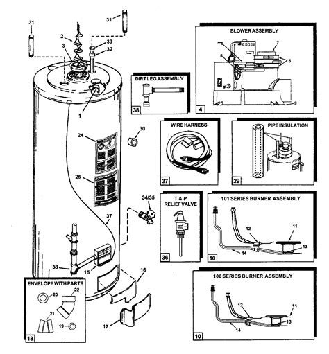 state water heater parts model prxcvit sears partsdirect