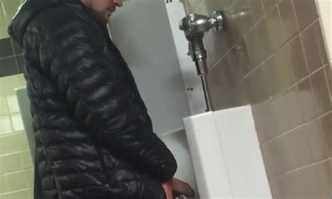 what a huge cock at the urinal spycamfromguys hidden cams spying on men
