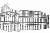 Colorear Coliseo Monumentos Dibujos Roma Mundo Colosseum Romano Colosseo Lugares Egipto sketch template