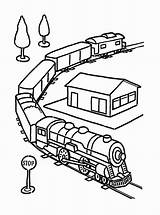 Train Coloring Toy Electric Railroad Set Pages Drawing Color Kids Printable Colorluna Getdrawings Colouring Luna Getcolorings sketch template