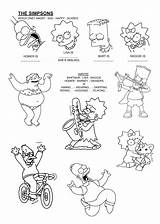 Simpsons Sad Coloring Pages Scared Happy Angry Páginas Colorear Para Original sketch template