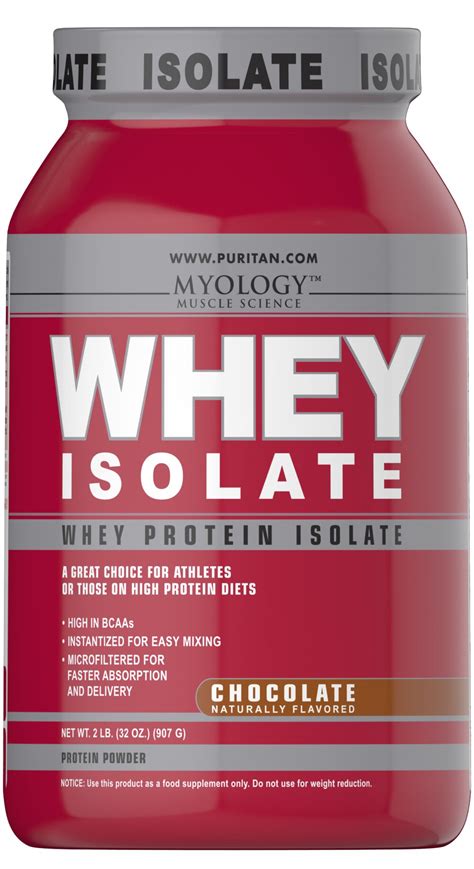 Whey Protein Isolate Chocolate 2 Lbs Powder Protein Puritans Pride