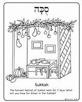 Coloring Sukkot Pages Torah Tabernacle Simchat Holidays High sketch template