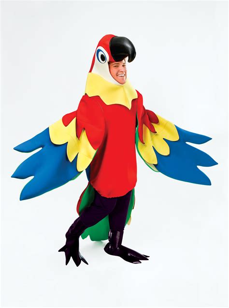 mens parrot costume  pirate animal hawaiian fancy dress outfit ebay