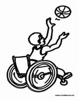 Coloring Wheelchair People Boy Pages Needs Special Basketball Playing Disabilities Specialneeds Colormegood sketch template