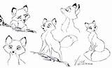 Fox Hound Vixey Coloring Disney Pages Drawings Drawing Sketches Tattoo Deviantart Sketch Foxes Animal Printable Print Library Clipart Characters Concept sketch template