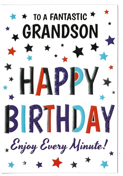 printable grandson birthday cards printable templates