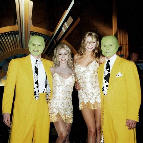 Jim Carrey Cameron Diaz And Stunt Doubles On The Set Of The Mask