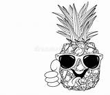 Pineapple Gesture sketch template