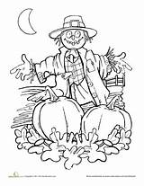 Coloring Scarecrow Fall Pages Sheets Halloween Autumn Worksheets Scarecrows Adult Pumpkin Board Country Printable Kids A4 Choose Thanksgiving Crafts Books sketch template