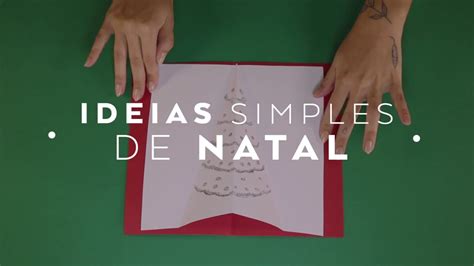 Como Fazer Um Cartão Simples De Natal Youtube