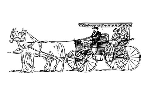 horse drawn carriage clipart  stock photo public domain pictures