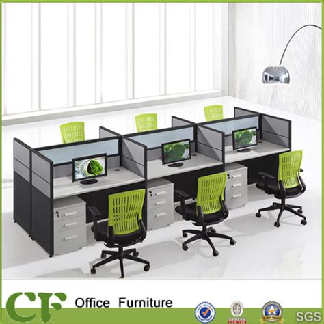 China Classic Design Modular Office Workstation For 6