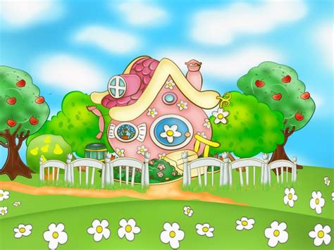 Beautiful House In The Cartoon Kikoriki Cartoon