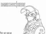 Coloring Pages Rainbow Six Siege Color Print Iq Clancy Tom Choose Board Gsg9 Line sketch template