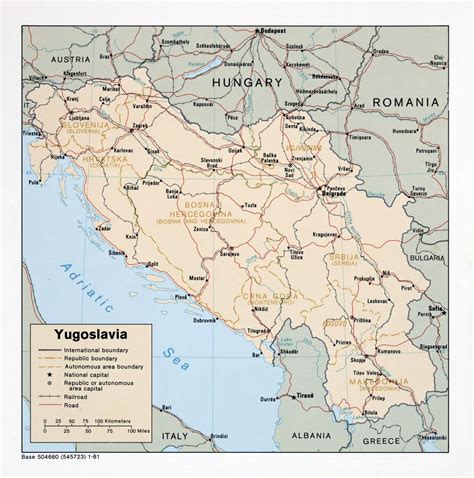 historical maps  yugoslavia