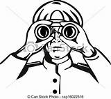 Fernglas Mann Mit Clipart Looking Binoculars Male Clipground sketch template