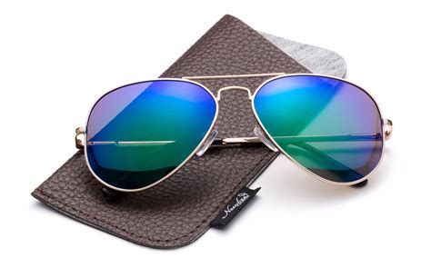 polarized aviator sunglasses mirrored lens classic aviator polarized sunglasses small walmartcom
