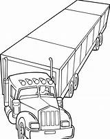 Coloring Pages Wheeler Truck Kids Popular Sheets sketch template
