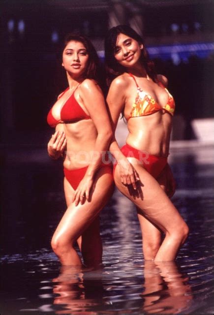 Ayu Azhari And Sarah Azhari Red Bikini On Popular Magz
