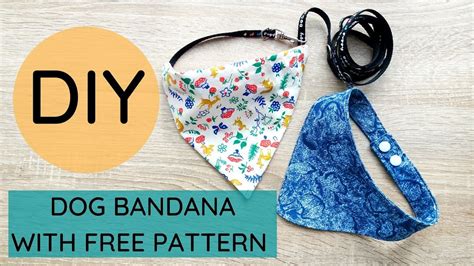 easy diy dog bandana   pattern   patterns