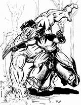 Hulk Vs Coloring Pages Superman Template Sketch sketch template